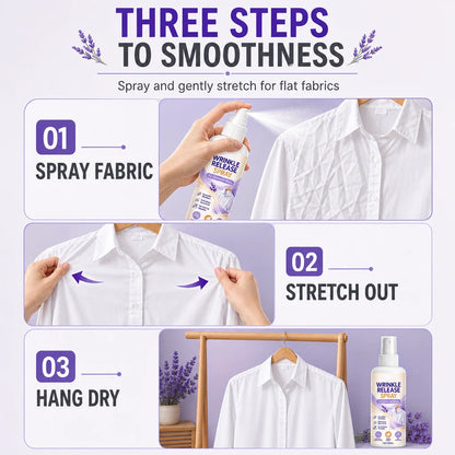 💕Buy 1 Get 1 Free🎁👗Clothing Wrinkle Release Spray No Ironing Clothing Remover Spray