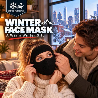 🥽 Winter Full-Face Protective Mask (with Detachable Goggles) – Windproof, Warm, and Fleece-Lined