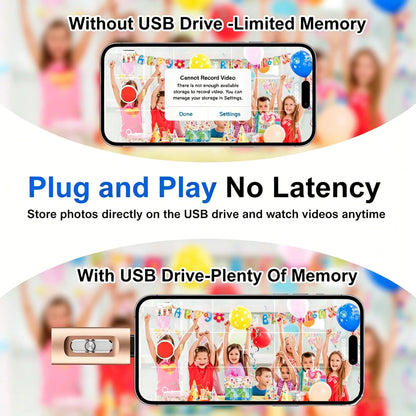 🔥LAST DAY SALE-50% OFF🎁 Portable 3-in-1 USB Flash Drive – Fast Photo Backup & Extra Storage for Phone, Tablet & Computer-RH