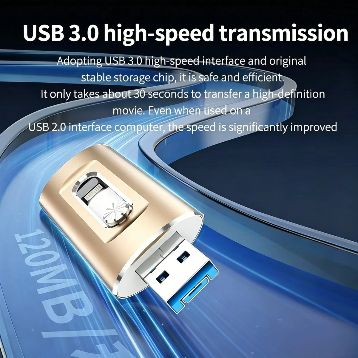 🔥LAST DAY SALE-50% OFF🎁 Portable 3-in-1 USB Flash Drive – Fast Photo Backup & Extra Storage for Phone, Tablet & Computer-RH