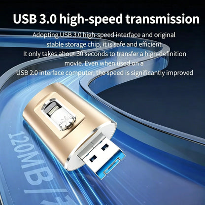 🔥LAST DAY SALE-50% OFF🎁 Portable 3-in-1 USB Flash Drive – Fast Photo Backup & Extra Storage for Phone, Tablet & Computer-RH