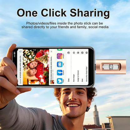 🔥LAST DAY SALE-50% OFF🎁 Portable 3-in-1 USB Flash Drive – Fast Photo Backup & Extra Storage for Phone, Tablet & Computer-RH