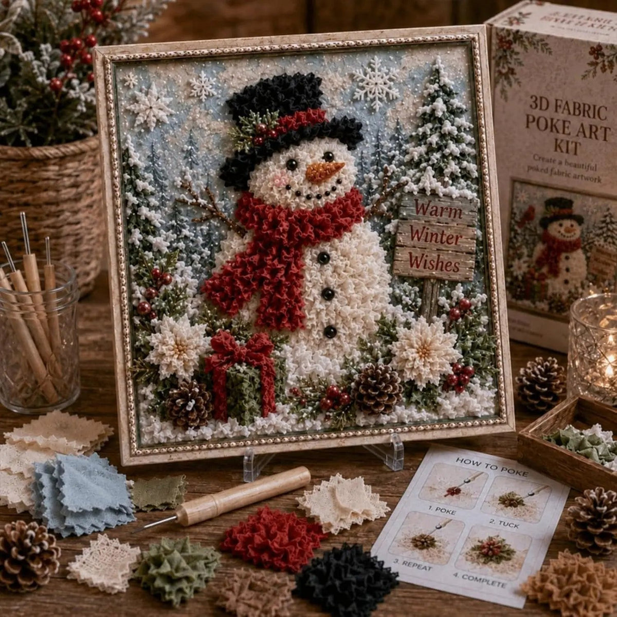 🔥 Half Price Offer - 🎄 3D Christmas Fabric Stamping Set