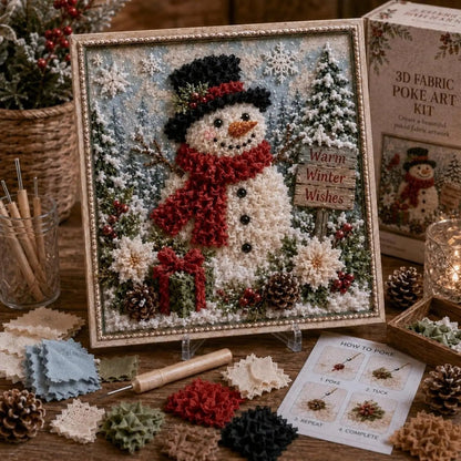 🔥 Half Price Offer - 🎄 3D Christmas Fabric Stamping Set