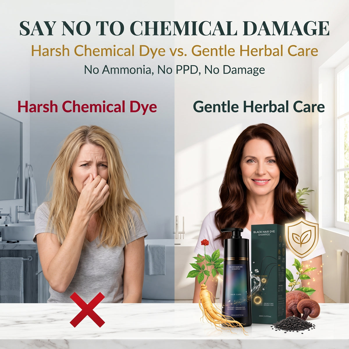 Amazon's best-selling hair dye: a black cap white hair dye, plant-based bubble hair dye, no need to bleach, does not stain the scalp