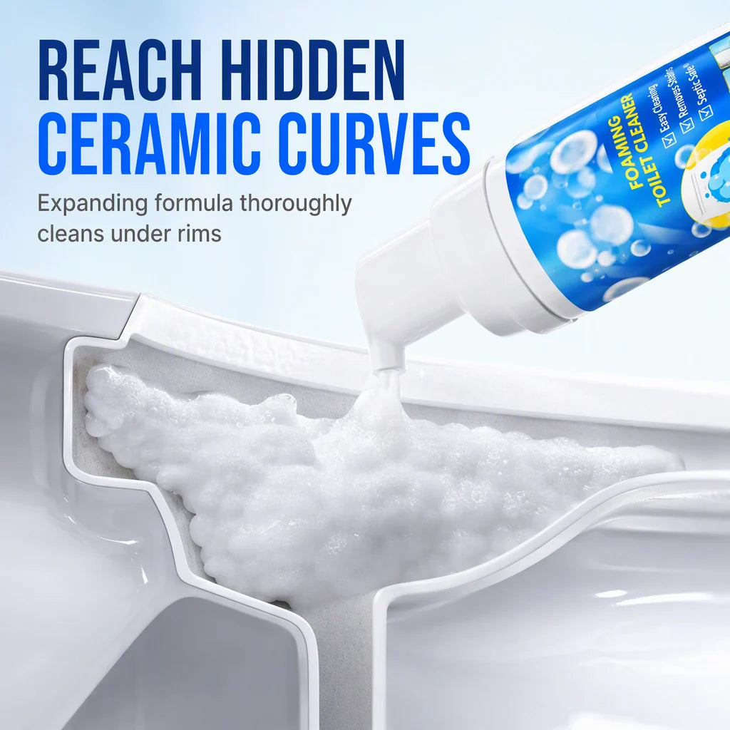 Deep Cleaning Toilet Bowl Cleaner Mousse