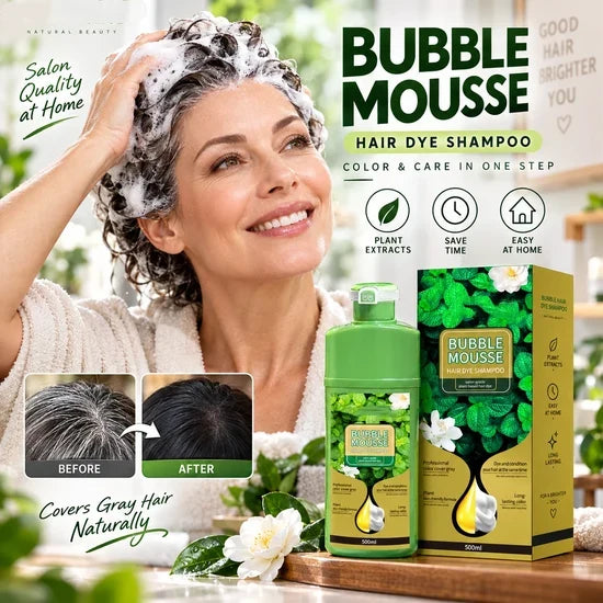 🌿💇‍♀️500ML Long-Lasting Plant-Based Foam Hair Dye