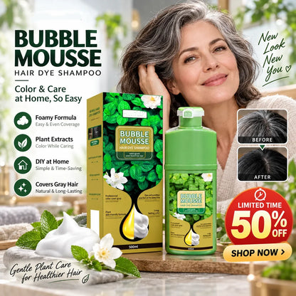 🌿💇‍♀️500ML Long-Lasting Plant-Based Foam Hair Dye