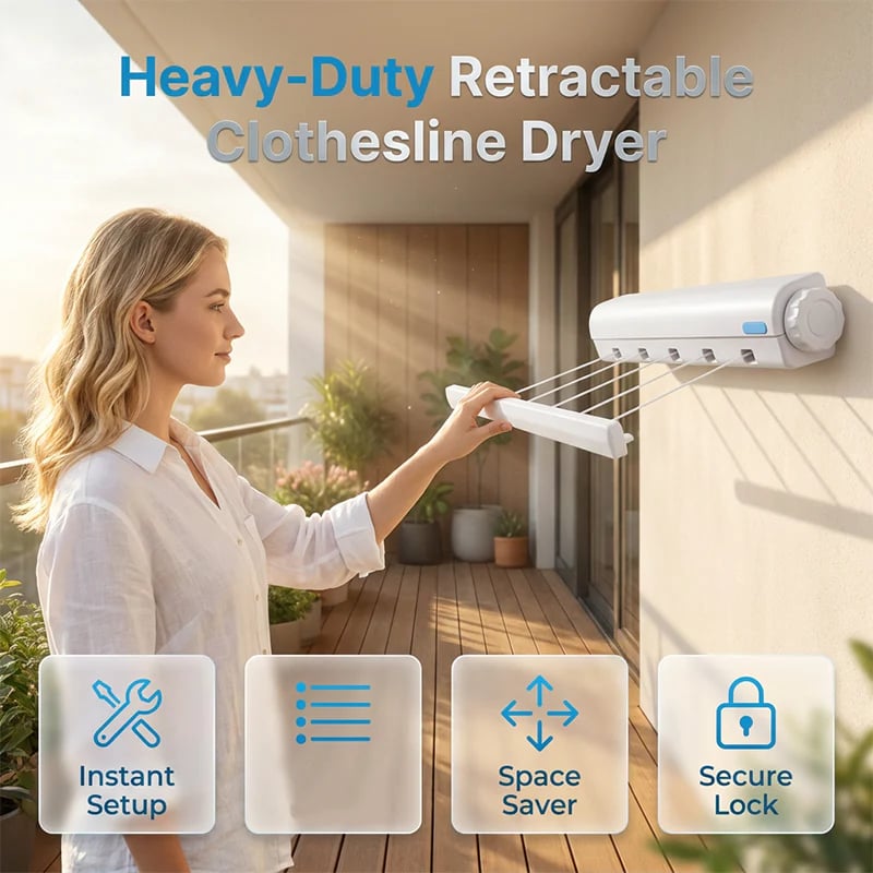 🔥2026 HOT SALE🔥Retractable Multi-Line Clothesline Dryer