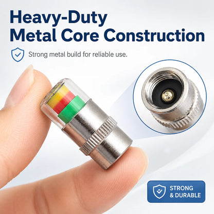 💕buy 1 Get 1 Free🚗🛠️4 PCS Car Tire Pressure Monitor Valve- tire valve stem caps