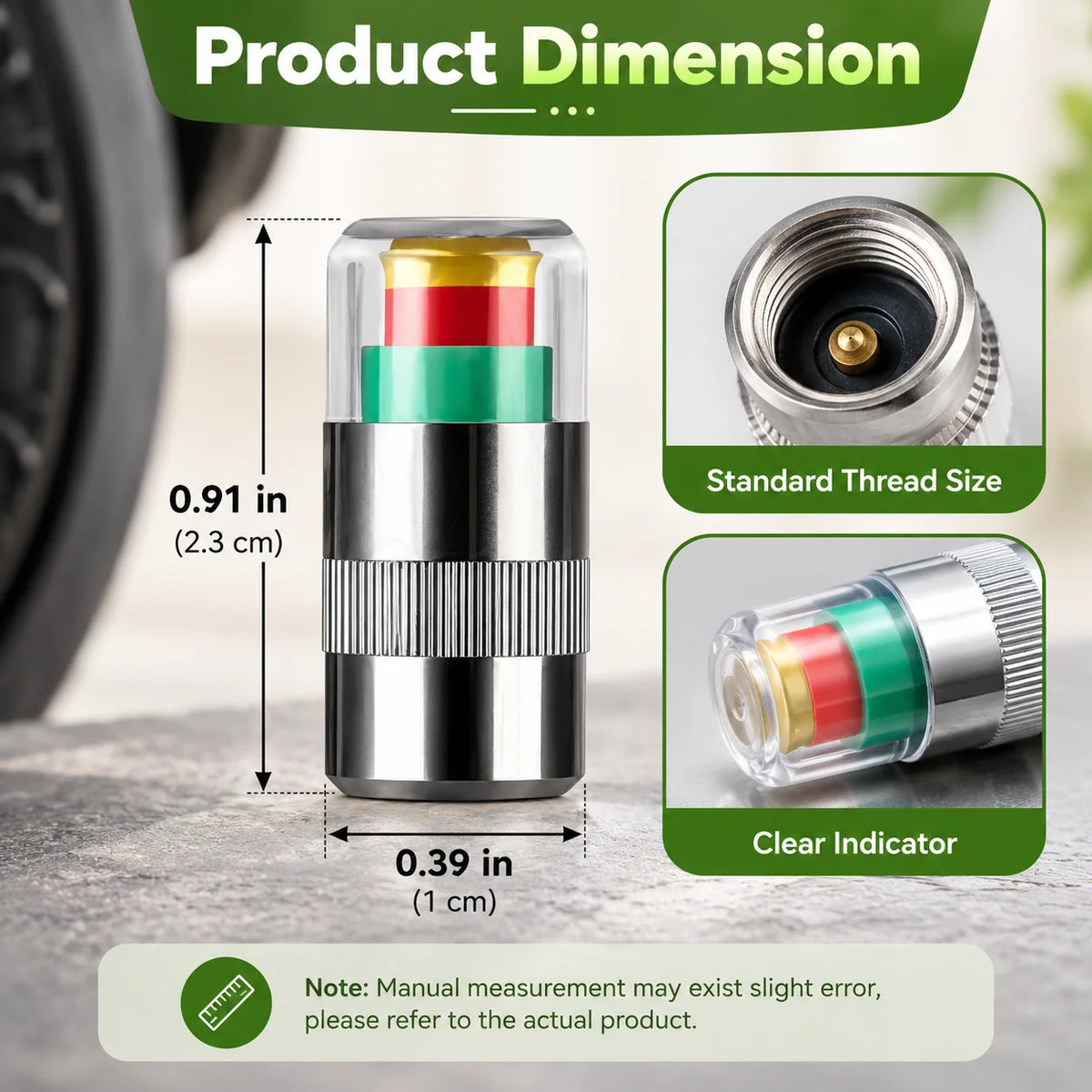 💕buy 1 Get 1 Free🚗🛠️4 PCS Car Tire Pressure Monitor Valve- tire valve stem caps