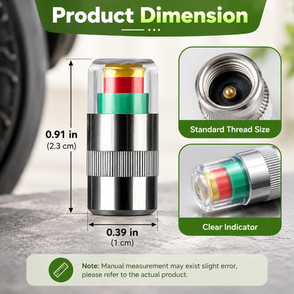 💕buy 1 Get 1 Free🚗🛠️4 PCS Car Tire Pressure Monitor Valve- tire valve stem caps