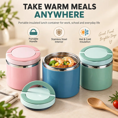 ⚡Limited-time 50%OFF🍛Insulated Stainless Steel Lunch Container with Carry Handle