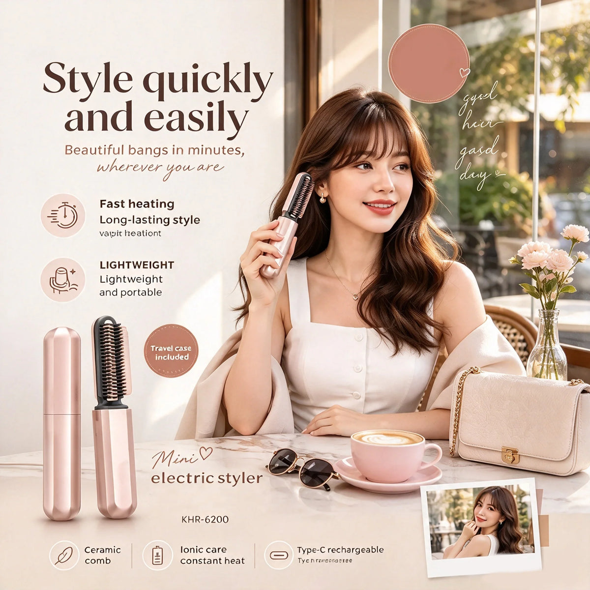 ❤️ An Essential Must-Have 💁‍♀️ Wireless Portable Curling Iron
