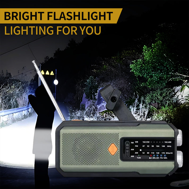 🔥 50% Off ✨Solar Hand-Crank Emergency Weather Radio