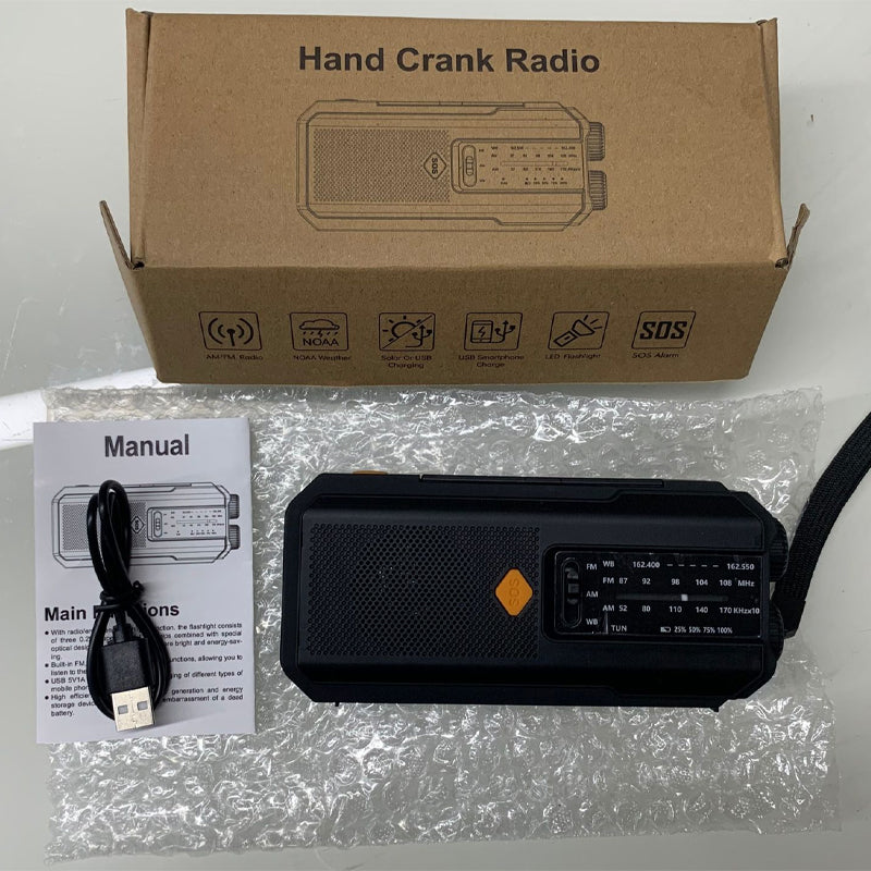 Limited-time half-price offer|Solar Hand-Crank Emergency Weather Radio