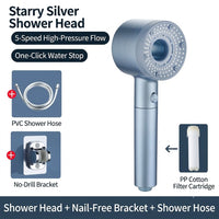 Star‑Silver Sprayer Kit(1.5m Hose+Bracket)