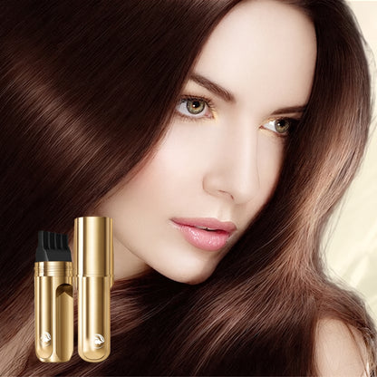 Convenient 2-in-1 Hair-Coloring Comb for Covering Gray Hair