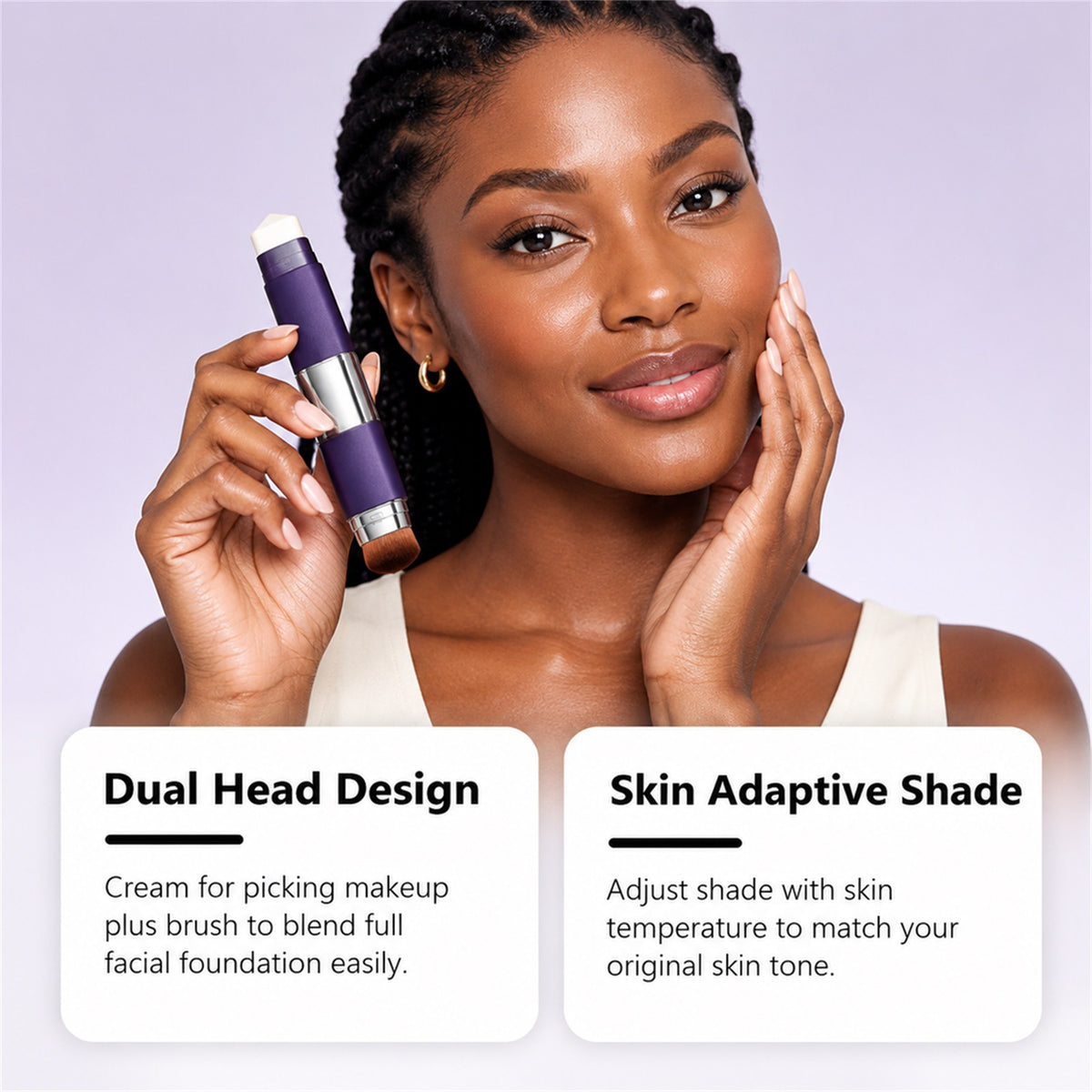 🎨✨2-in-1 Dual-Ended Foundation Stick