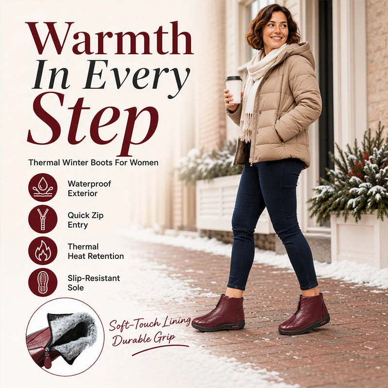 ❄️ Women's Non-Slip Winter Warm Boots | Slip-Resistant & Cozy – Safe Steps on Ice & Snow ✨