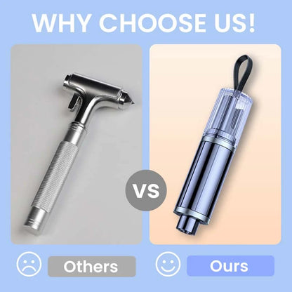 🚗🚨Emergency Car Window Breaker Seatbelt Cutter Tool