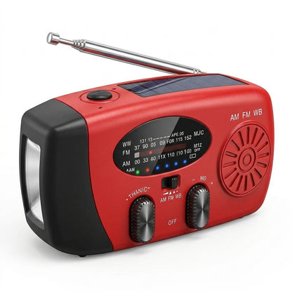 ⚡Limited-time 50%OFF🍛Multifunctional Portable Solar Emergency Radio – Power Bank, Hand Crank & Weather Alert for Outdoor & Crisis Preparedness