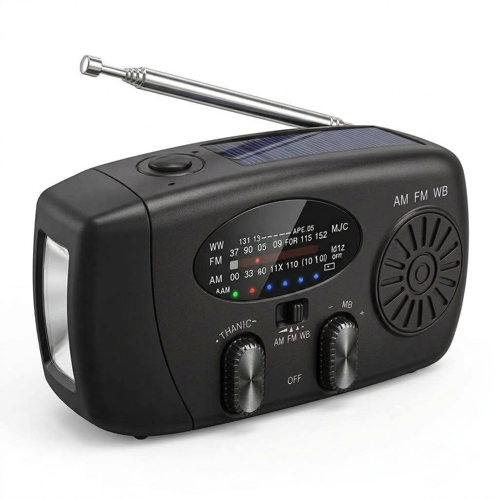 ⚡Limited-time 50%OFF🍛Multifunctional Portable Solar Emergency Radio – Power Bank, Hand Crank & Weather Alert for Outdoor & Crisis Preparedness
