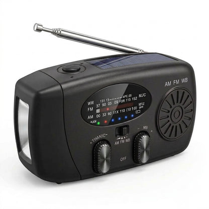 ⚡Limited-time 50%OFF🍛Multifunctional Portable Solar Emergency Radio – Power Bank, Hand Crank & Weather Alert for Outdoor & Crisis Preparedness