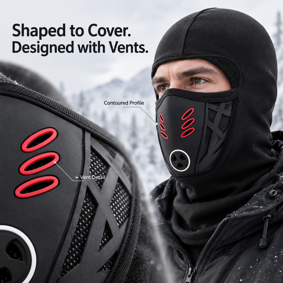 🥶🖤Men’s Winter Balaclava – Full Face & Neck Coverage