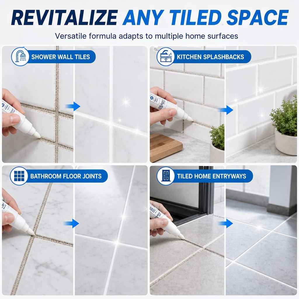 🧱 Limited-Time Buy 1, Get 1 Free 👉 White Tile Grout Repair Pen