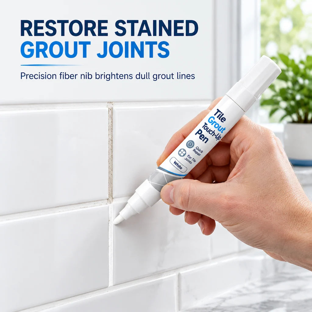 🧱 Limited-Time Buy 1, Get 1 Free 👉 White Tile Grout Repair Pen