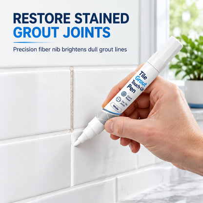 🧱 Limited-Time Buy 1, Get 1 Free 👉 White Tile Grout Repair Pen