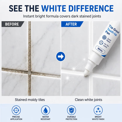 🧱 Limited-Time Buy 1, Get 1 Free 👉 White Tile Grout Repair Pen