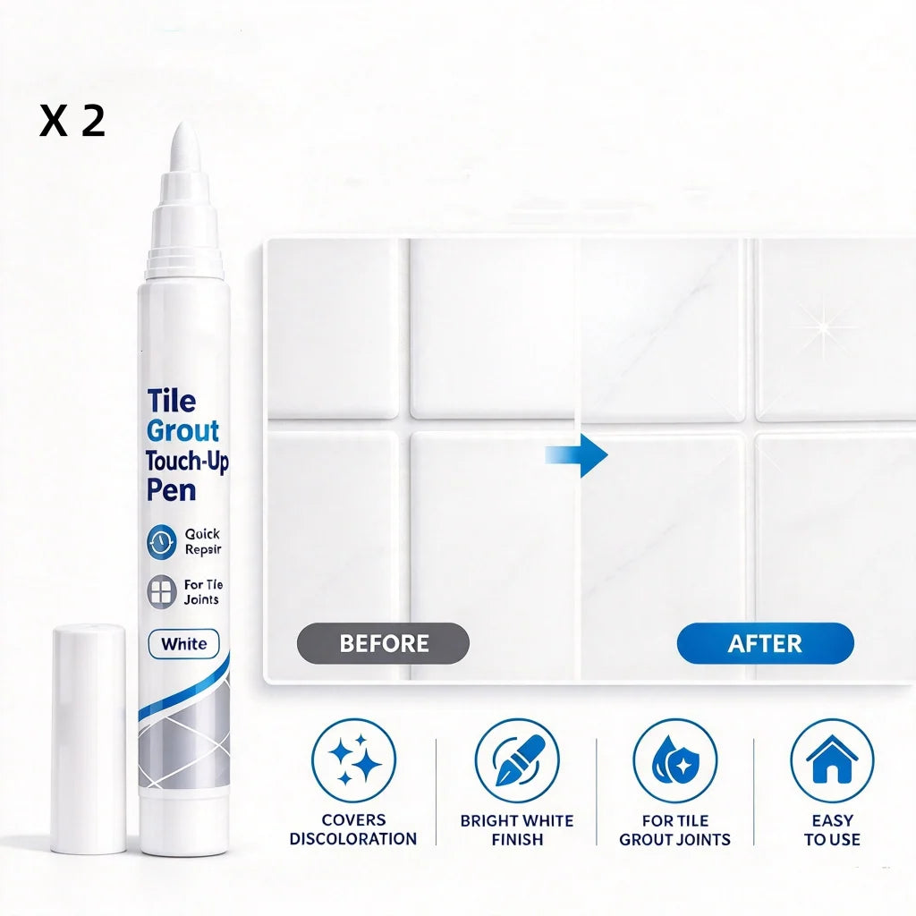 🧱 Limited-Time Buy 1, Get 1 Free 👉 White Tile Grout Repair Pen