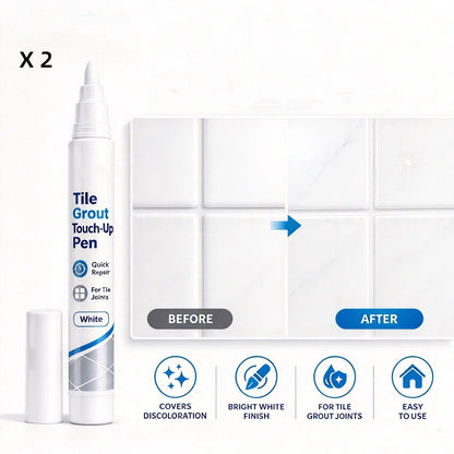 🧱 Limited-Time Buy 1, Get 1 Free 👉 White Tile Grout Repair Pen