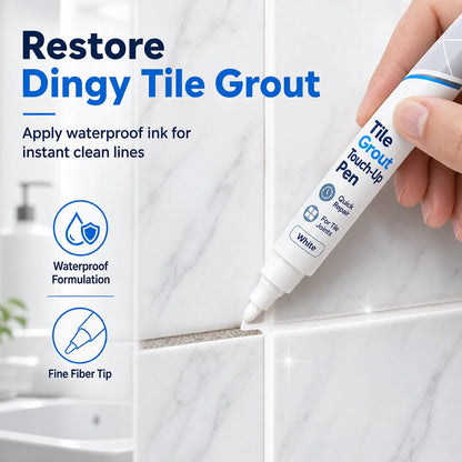 🧱 Limited-Time Buy 1, Get 1 Free 👉 White Tile Grout Repair Pen