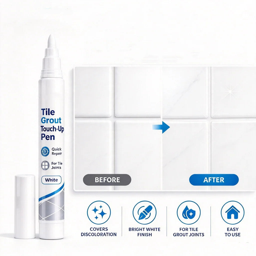 🧱 Limited-Time Buy 1, Get 1 Free 👉 White Tile Grout Repair Pen
