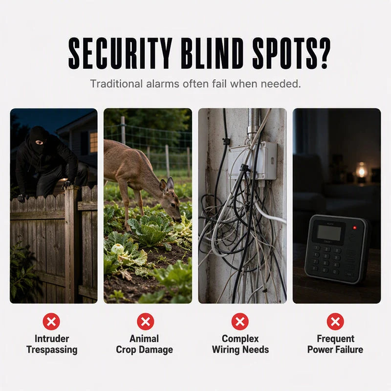 🚨 Limited-time half-price offer! 😱 Solar security light with motion-triggered alarm — waterproof and features a loud siren.