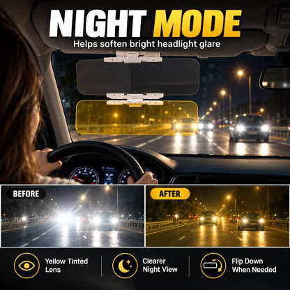 ⏰ Today's Special Offer｜Universal HD Anti-Glare Car Visor for Day & Night 🚗👓
