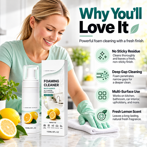 ⏳Buy one get one free for a limited time⏰Multi-Surface Foaming Cleaner
