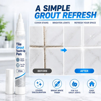 🧱 Limited-Time Buy 1, Get 1 Free 👉 White Tile Grout Repair Pen