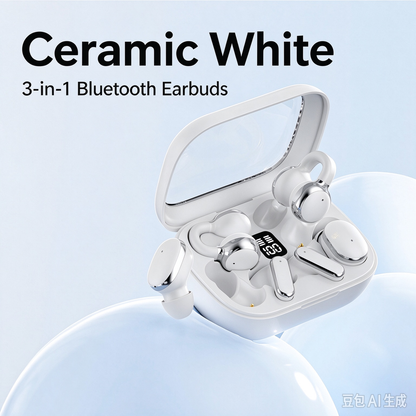 🔥 Limited-time 50% off! 🔥【Six Earphones】Semi-in-ear high-quality, long-lasting battery life new bone conduction Bluetooth earphones