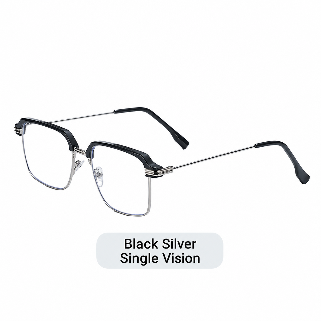 ⏳Buy one get one free for a limited time⏰Anti-blue light photochromic stylish half-rimmed reading glasse