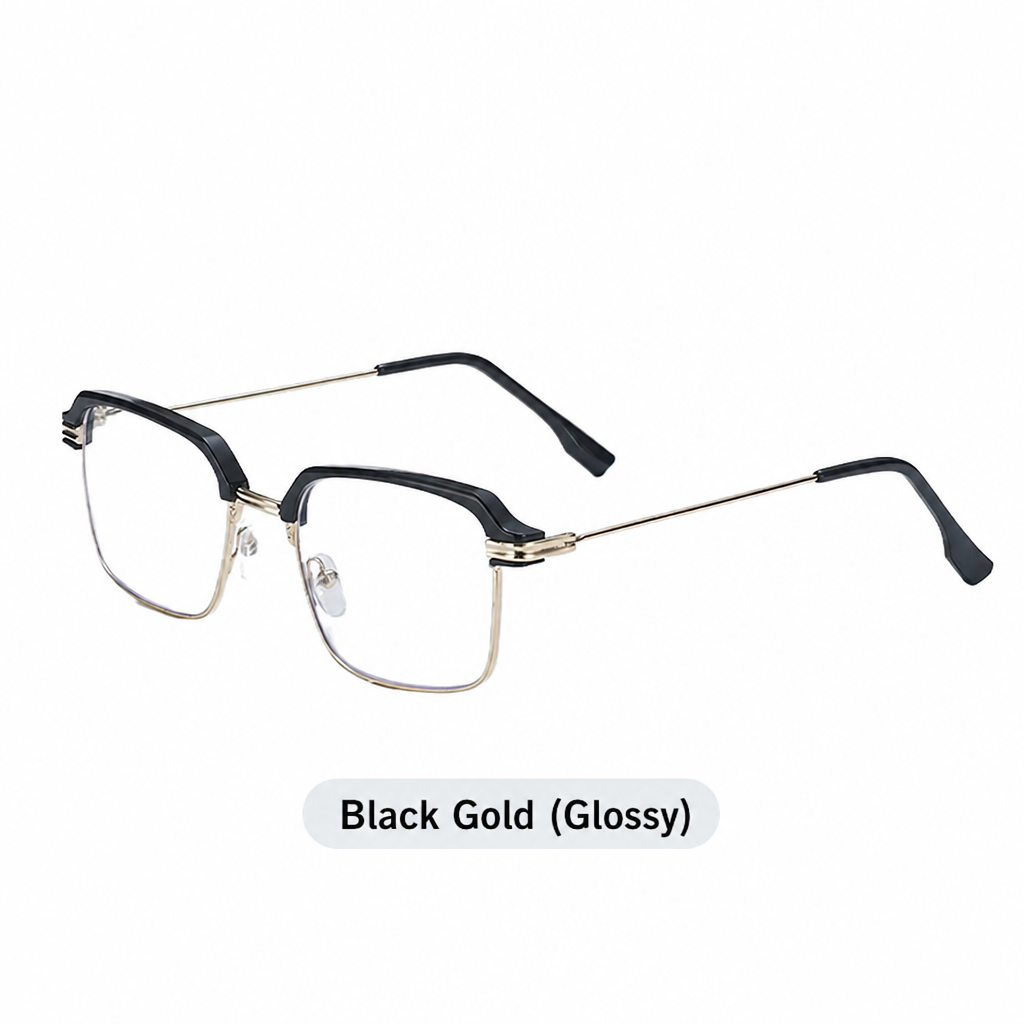 ⏳Buy one get one free for a limited time⏰Anti-blue light photochromic stylish half-rimmed reading glasse
