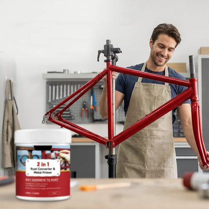 🥳HOT SALE🥳💞Rust Converter –2-in-1 weather-resistant Rust Converter Metallic Paint✅