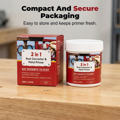 🥳HOT SALE🥳💞Rust Converter –2-in-1 weather-resistant Rust Converter Metallic Paint✅