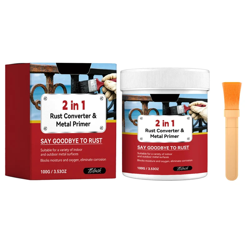 🥳HOT SALE🥳💞Rust Converter –2-in-1 weather-resistant Rust Converter Metallic Paint✅