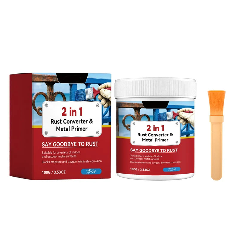 🥳HOT SALE🥳💞Rust Converter –2-in-1 weather-resistant Rust Converter Metallic Paint✅
