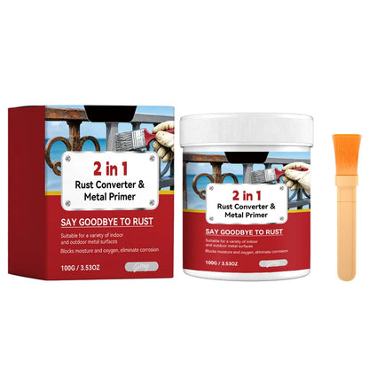 🥳HOT SALE🥳💞Rust Converter –2-in-1 weather-resistant Rust Converter Metallic Paint✅