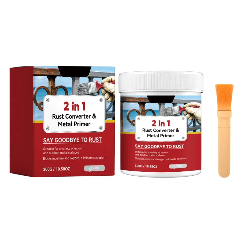 🥳HOT SALE🥳💞Rust Converter –2-in-1 weather-resistant Rust Converter Metallic Paint✅